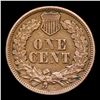 Image 3 : 1863 Indian Cent 1c Grades xf details