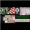 Image 1 : 2003A $2 Federal Reserve Note, Uncirculated 2008 BEP Folio Issue (Chicago, IL) Grades Gem CU