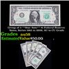 Image 1 : Group of 5 **Star Note** $1 Federal Reserve Notes, Series 1963 to 2009, AU to CU Grade Grades Choice