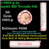 Image 1 : Shotgun Lincoln 1c roll, 1982-p Zinc Lg date 50 pcs Wrapper.