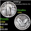 Image 1 : 1920-p Standing Liberty Quarter 25c Grades vf, very fine