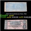 Image 1 : 1864 $10 Confederate Note, T68 Grades Choice AU/BU Slider