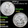 Image 1 : 1856-p Seated Half Dollar 50c Grades Select AU