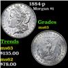 Image 1 : 1884-p Morgan Dollar $1 Grades Select Unc