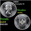 Image 1 : 1964 Canada Dollar $1 Grades Choice Unc