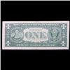 Image 3 : **Star Note** 1963B $1 'Barr Note' Federal Reserve Note Grades xf