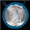 Image 2 : ***Auction Highlight*** AU/BU Slider Bank Of America Peace $1 Roll 1924 & P Ends Virtually UNC (fc)