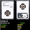 Image 1 : NGC 1938-d Buffalo Nickel 5c Graded ms66 By NGC