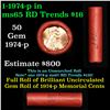 Image 1 : Lincoln 1c roll, 1974-p 50 pcs Brandt Wrapper.