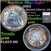 Image 1 : Proof ***Auction Highlight*** 1883 Seated Liberty Dime 10c Graded pr66 By SEGS (fc)