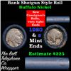 Image 1 : Buffalo Nickel Shotgun Roll in Old Bank Style 'Bell Telephone'  Wrapper 1920 & S Mint Ends.