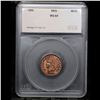 Image 4 : 1890 Indian Cent 1c Graded ms64 RD By SEGS