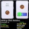 Image 1 : NGC 1930-p Lincoln Cent Old Holder 1c Graded ms65 RD By NGC