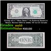 Image 1 : Group of 5 **Star Note** $1 Federal Reserve Notes, Series 1963 to 2009, VF to CU Grade Grades Select