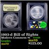 Image 1 : 1993-d Bill of Rights Modern Commem Dollar $1 Graded ms70, Perfection BY USCG