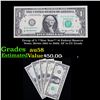 Image 1 : Group of 5 **Star Note** $1 Federal Reserve Notes, Series 1963 to 2009, XF to CU Grade Grades Choice