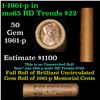 Image 1 : Shotgun Lincoln 1c roll, 1961-p 50 pcs Brandt Wrapper.