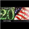 Image 2 : 2003A $2 Federal Reserve Note, Uncirculated 2008 BEP Folio Issue (New York, NY) Grades Gem CU