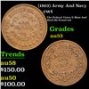 (1863) Army And Navy Civil War Token 1c Grades Select AU
