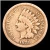 Image 2 : 1859 Indian Cent 1c Grades f+