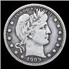 Image 2 : 1909-p Barber Quarter 25c Grades vf+
