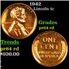 Image 1 : Proof 1942 Lincoln Cent 1c Grades Choice Proof Red