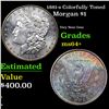 Image 1 : 1881-s Colorfully Toned Morgan Dollar $1 Grades Choice+ Unc