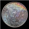Image 3 : 1881-s Colorfully Toned Morgan Dollar $1 Grades Choice+ Unc