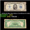1934A $5 Blue Seal Silver Certificate Fr-1651 Grades vf+