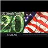 Image 2 : 2003A $2 Federal Reserve Note, Uncirculated 2008 BEP Folio Issue (Dallas, TX) Grades Gem CU
