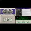 Image 1 : 2003A $2 Federal Reserve Note, Uncirculated 2011 BEP Folio Issue (Minneapolis, MN) Grades Gem CU