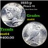 Image 1 : 1935-p Peace Dollar $1 Grades Choice Unc