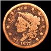 Image 2 : 1837 Head of 1838 Coronet Head Large Cent 1c Grades vg details