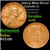 Image 1 : 1941-p Lincoln Cent Mint Error 1c Grades Choice AU/BU Slider