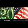 Image 2 : 2003A $2 Federal Reserve Note, Uncirculated 2008 BEP Folio Issue (Dallas, TX) Grades Gem CU