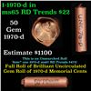 Image 1 : Lincoln 1c roll, 1970-d 50 pcs Brandt Wrapper.