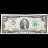 Image 2 : **Star Note** 1976 $2 Green Seal Federal Reserve Note (Philadelphia, PA) Grades Select AU