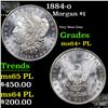 Image 1 : 1884-o Morgan Dollar $1 Grades Choice Unc+ PL