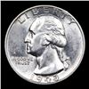 Image 2 : 1943-p Washington Quarter 25c Grades Select Unc
