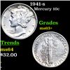 Image 1 : 1941-s Mercury Dime 10c Grades Select+ Unc