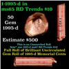 Image 1 : Lincoln 1c roll, 1995-d 50 pcs Wrapper.