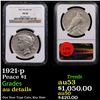 Image 1 : NGC 1921-p Peace Dollar $1 Graded au details By NGC