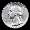 Image 2 : 1943-p Washington Quarter 25c Grades Select AU