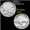 Image 1 : 1936-s Buffalo Nickel 5c Grades Select AU