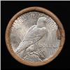 Image 3 : ***Auction Highlight*** Solid Uncirculated Peace silver dollar roll 1923 & P Ends, 20 coins (fc)