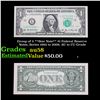 Image 1 : Group of 5 **Star Note** $1 Federal Reserve Notes, Series 1963 to 2009, AU to CU Grade Grades Choice