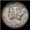 Image 2 : 1941-p Mercury Dime 10c Grades AU, Almost Unc