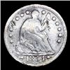 Image 2 : 1854 Arrows Seated Liberty Half Dime 1/2 10c Grades vf details
