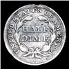 Image 3 : 1854 Arrows Seated Liberty Half Dime 1/2 10c Grades vf details