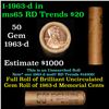 Image 1 : Shotgun Lincoln 1c roll, 1963-d 50 pcs Brandt Wrapper.